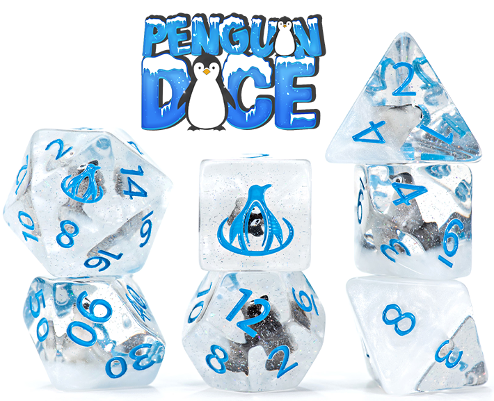 Inclusion DIce - Penguins 7pc die set